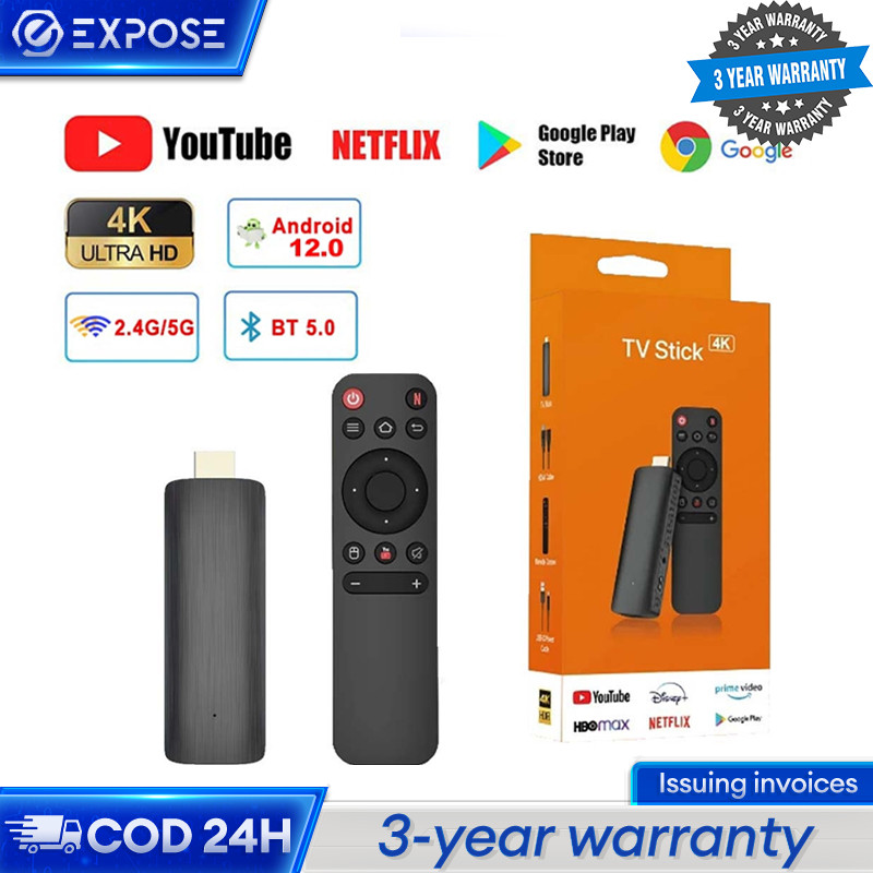 MI TV  TSIK ANDROID TV Stick 4K Android Smart TV UHD 4K Android TV Stick Dolby DTS Sound Ram 4gb Rom