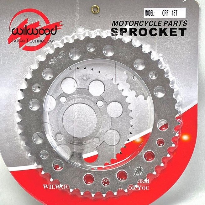 RIZQIJAYA  GEAR BELAKANG CRF SSS/GEAR BELAKANG SSS CRF/GEAR BELAKANG CRF SUPERMOTO/GEAR BELAKANG CRF