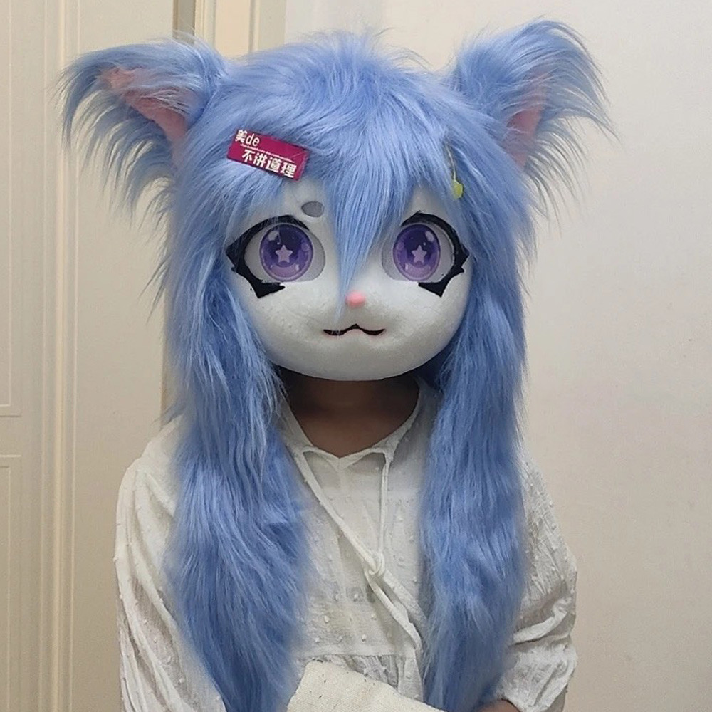 Fursuit Kigurumi Beast Head Mask Cosplay Animal Cat Anime Lolita Kig Skull Helmet Halloween Carnival