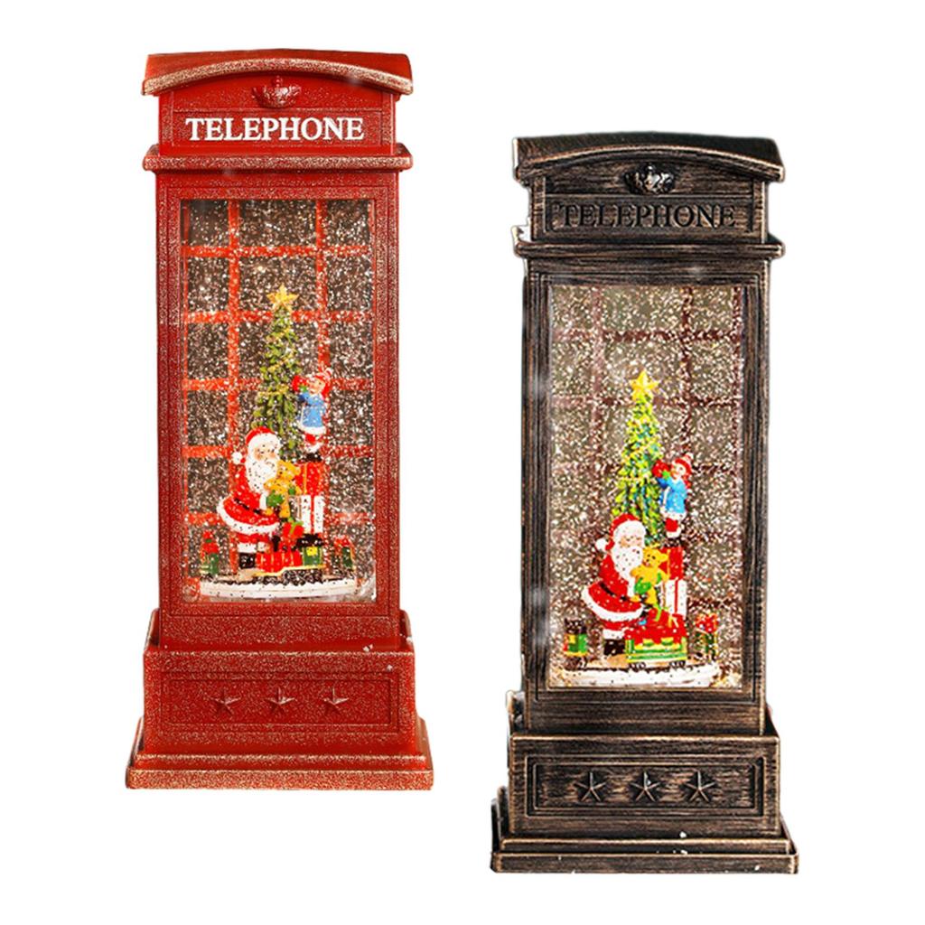 Christmas Snow Globe with Music and Light Music Box for Party Bedroom Decor