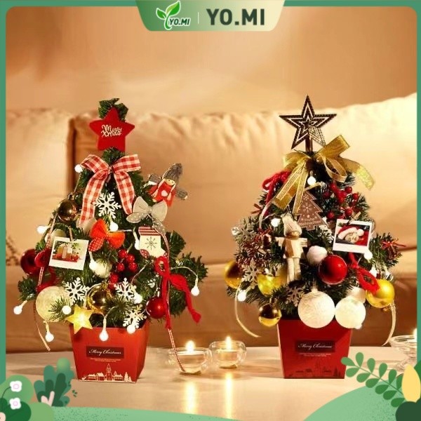 Hiasan Pohon Natal Meja Kecil Pohon Natal 50cm Pohon Natal Hadiah Natal Hadiah Spesial Hiasan Natal