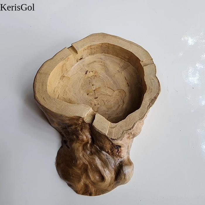 Asbak bulat bahan kayu kopi GL7 laris