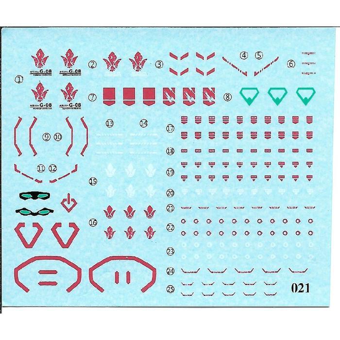 Gaoke HG HGGBM 1/144 Amazing Barbatos Lupus White Water Slide Decal