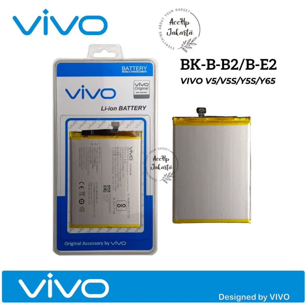 Baterai Batre Vivo V5 1601 / V5S 1612 / V5 Lite 1609 / Y65 1719 / Y66 / Y67 B-B2 BB2 Batrei Battery 