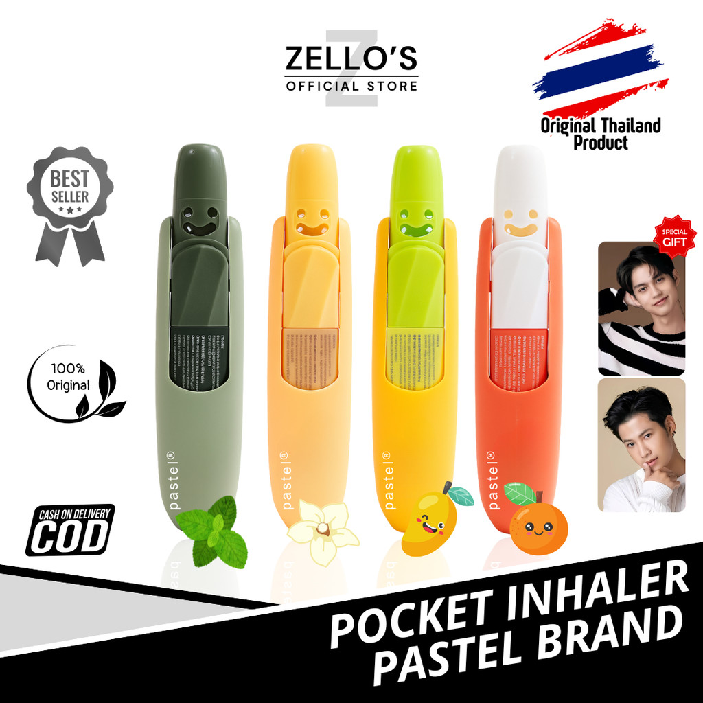 PASTEL POCKET INHALER 2IN1 ORIGINAL THAILAND BAMBAM LISA BLACKPINK | CAP PASTEL INHALER