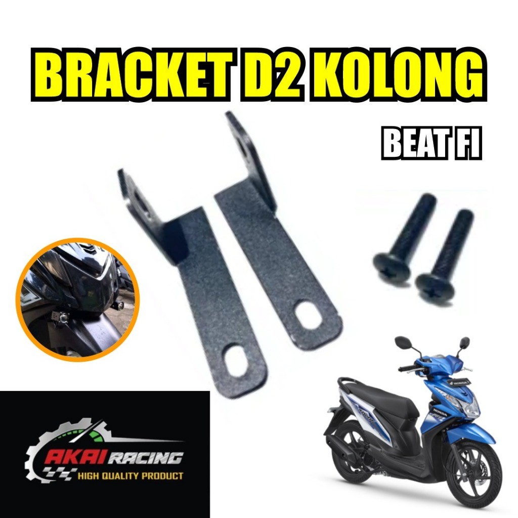Breket Lampu Tembak D2 Laser Kolong Motor Beat Fi Cnc Akai Racing BSM motor