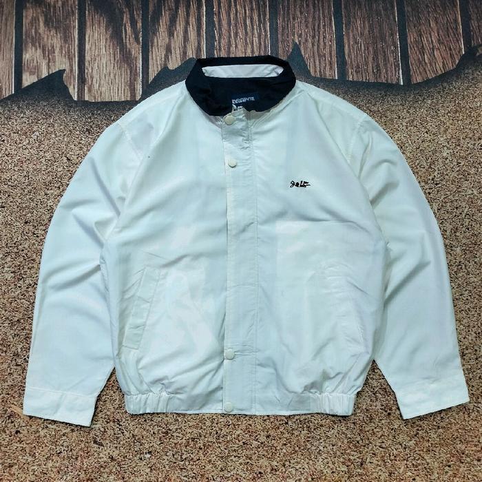 jaket windbreaker pria putih DANPOL GOLF outdoor casual size L
