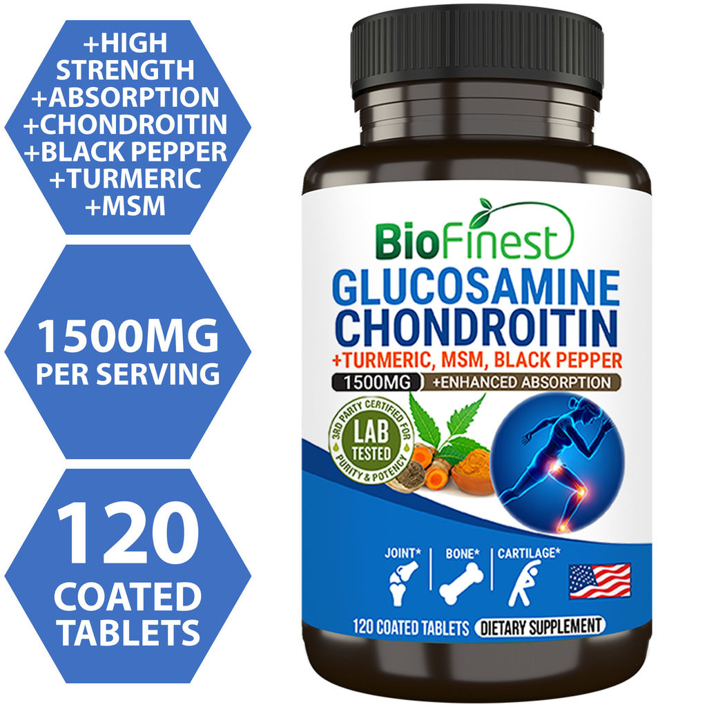 Biofinest Glucosamine 1500mg Chondroitin Turmeric MSM Black Pepper -