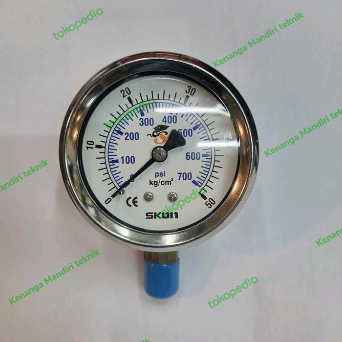 PRESSURE GAUGE 50 BAR (kg/cm²) 2,5" SKON