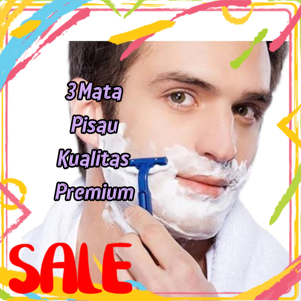 Cukur 3 Mata Alat Cukur 3 Mata Pisau Tajam Kumis Dan Janggut Cukuran 3 Mata Pisau Cukur Kumis