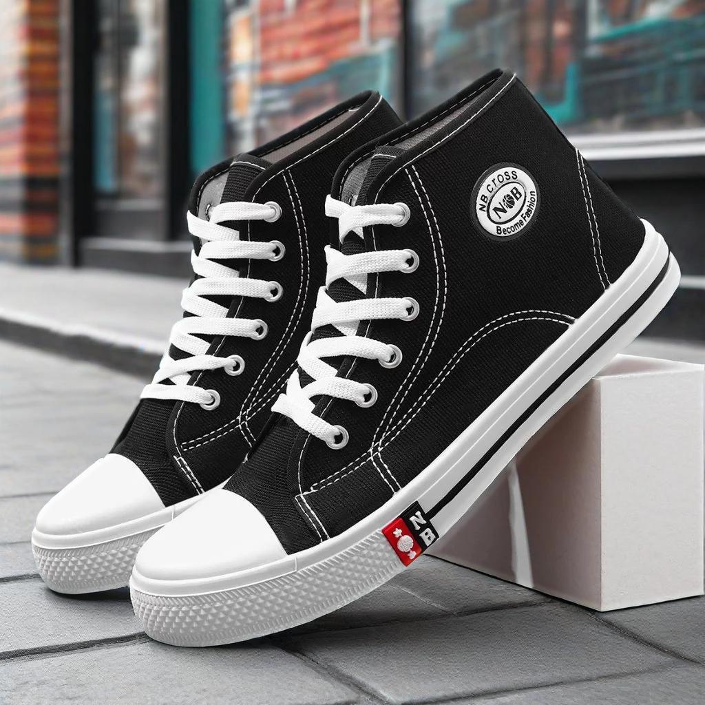 Sepatu Sekolah Anak Dan Dewasa GY101(001) HIGH Full Tali