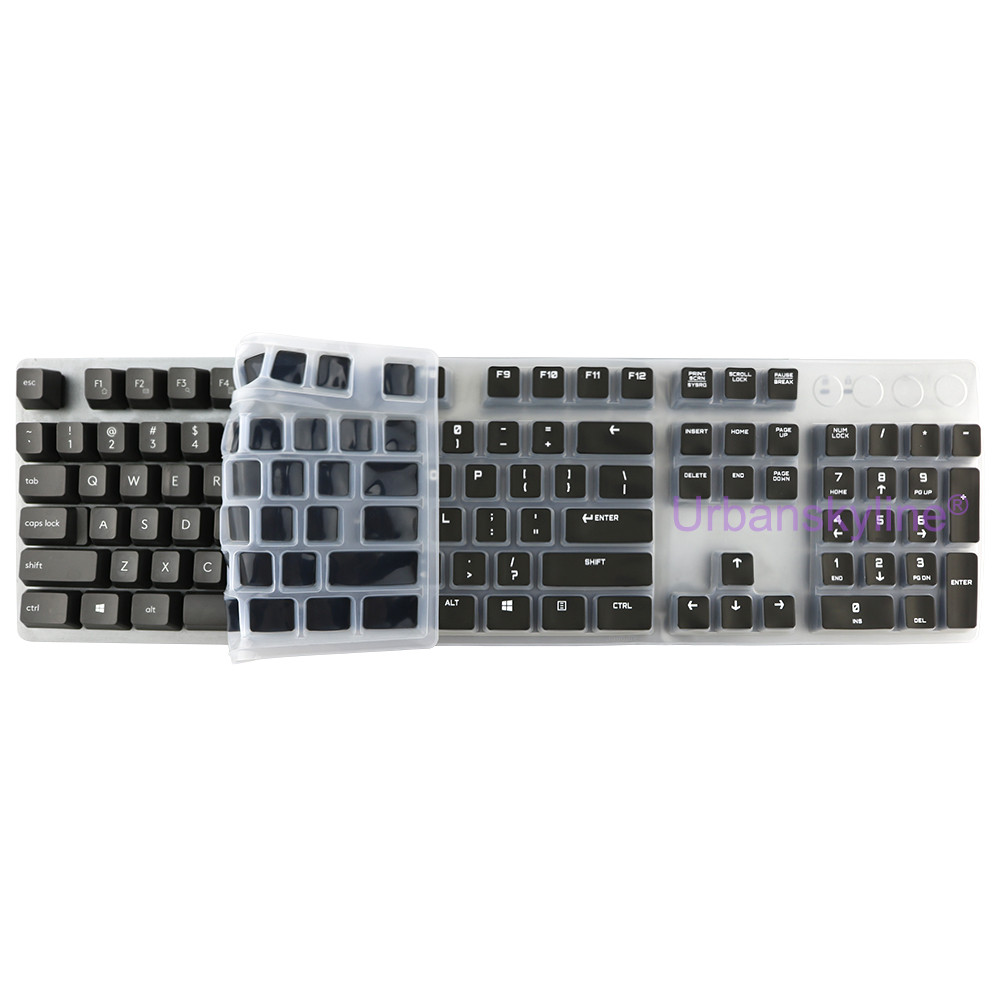 Keyboard Cover for Logitech K845 K840 Mechanical for Logi Silicone Silicon Protector Skin Case Film 