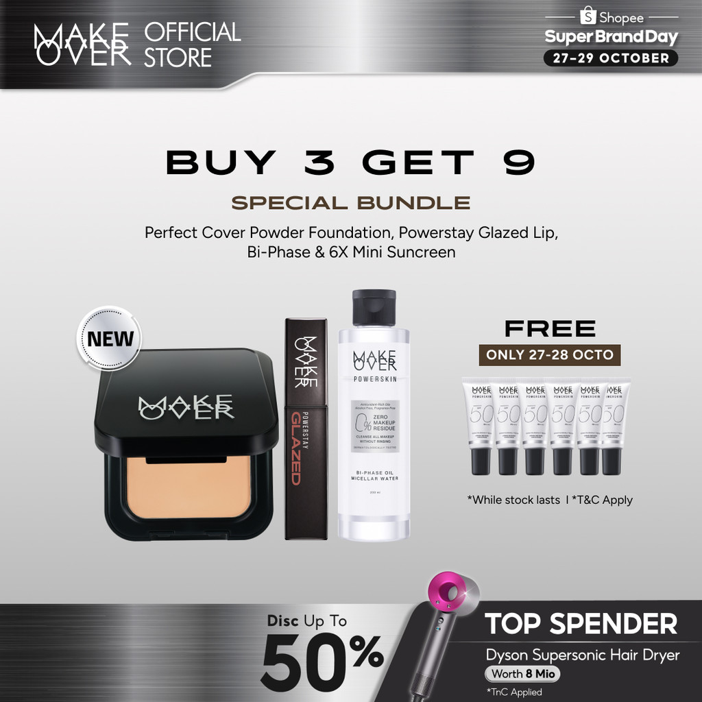[SPECIAL SUPER BRAND DAY: B3G9] MAKE OVER Pangling Bundle - Cover and Iconic Bundle: NEW Perfect Cov