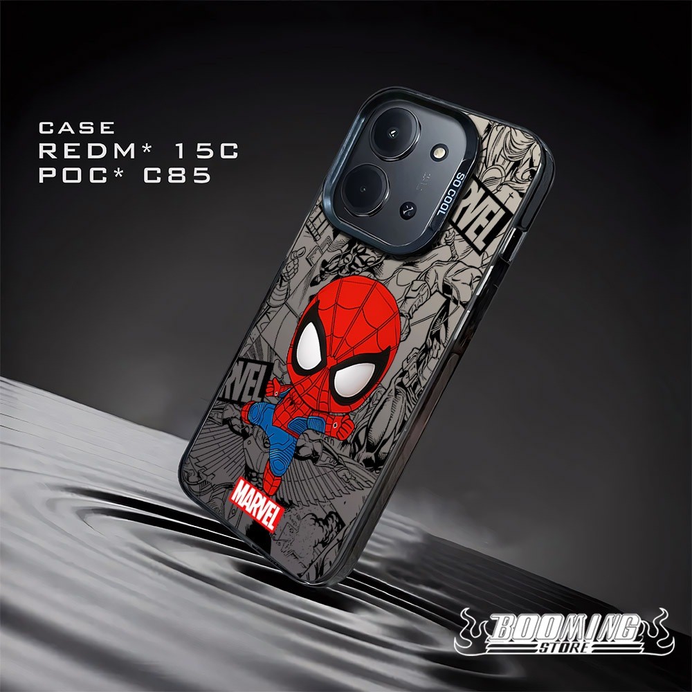 Case REDMI 15C POCO C85 Casing REDMI POCO Premium Matte Hard Casing - Case IMD - Case Hologram Motif