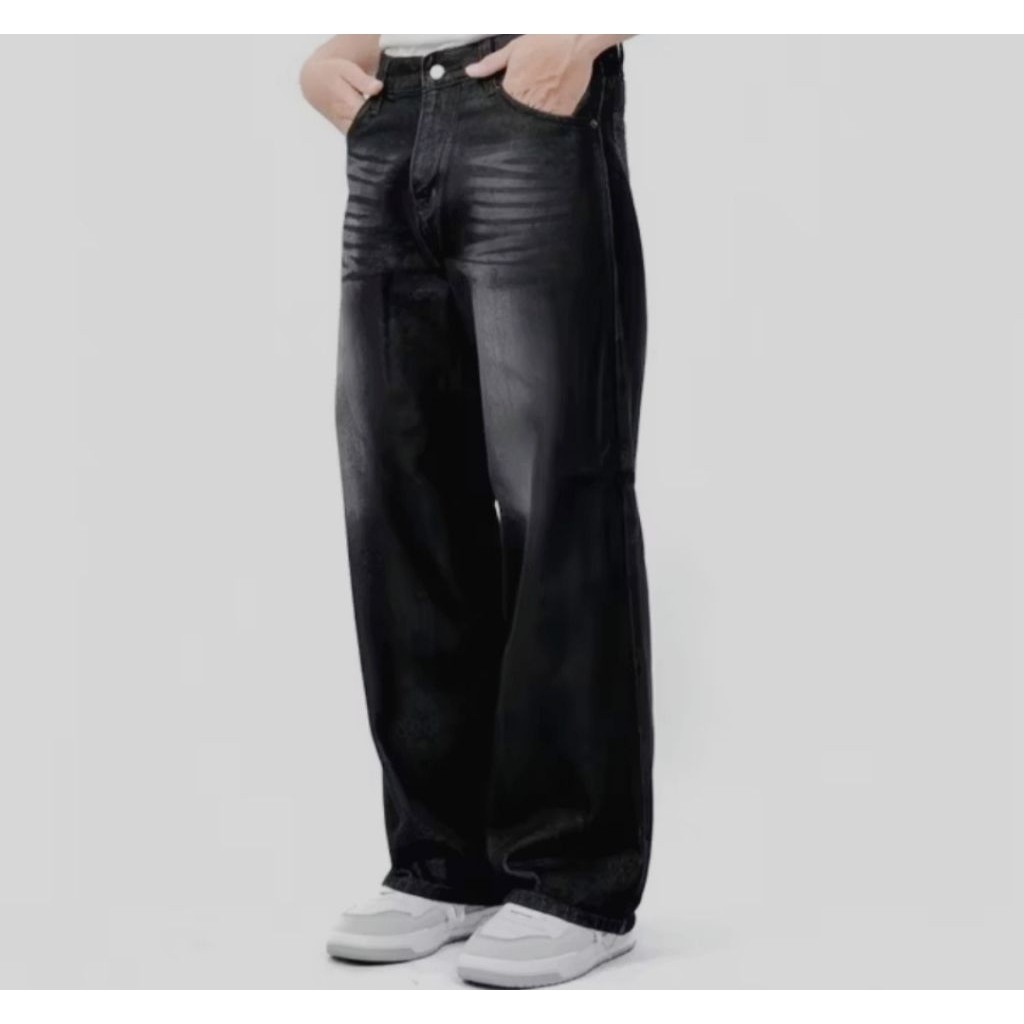 Celana Baggy jeans unisex skena gombrong outfit style