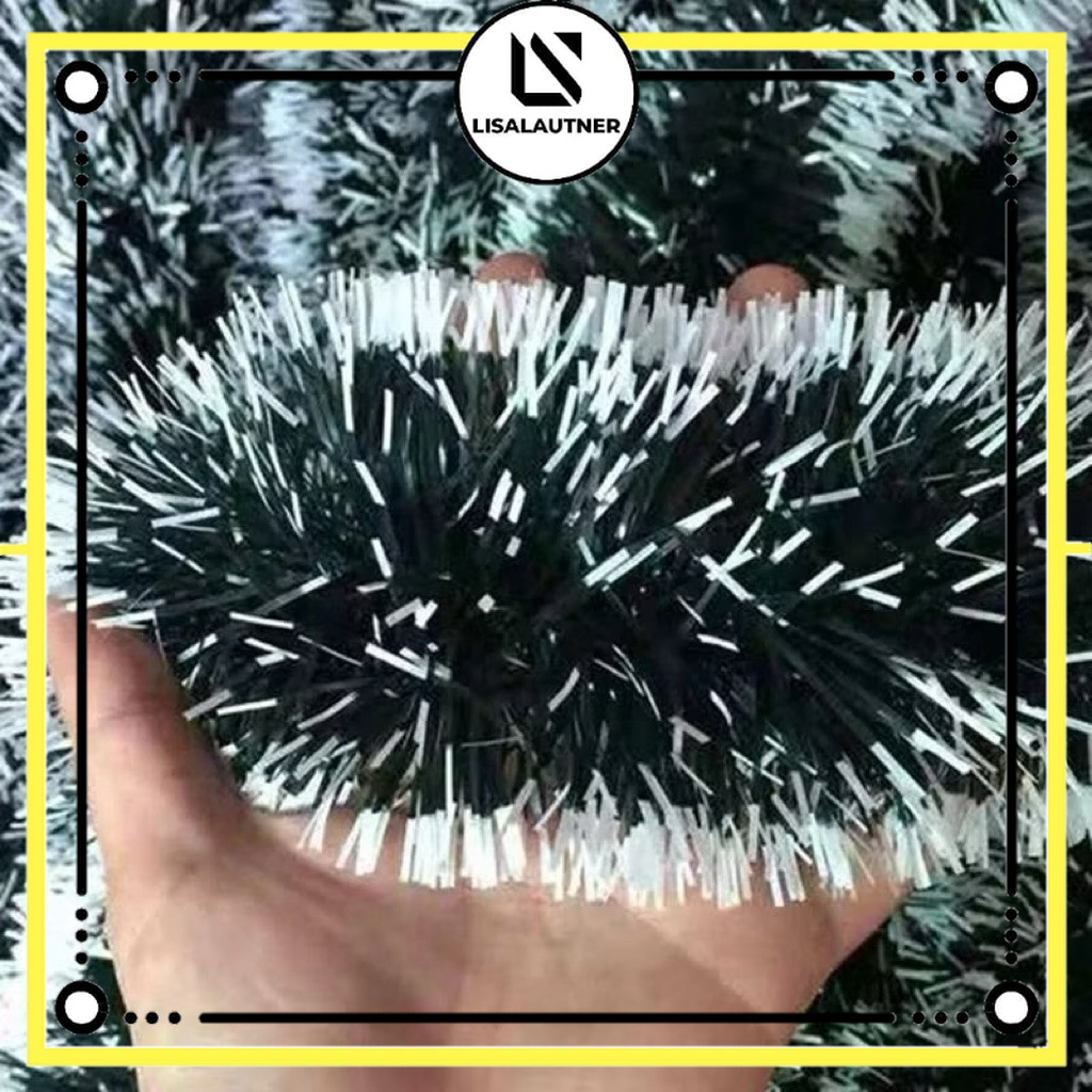 Slinger Natal putih salju hijau salju 3layer Slinger warna hijau polos salju