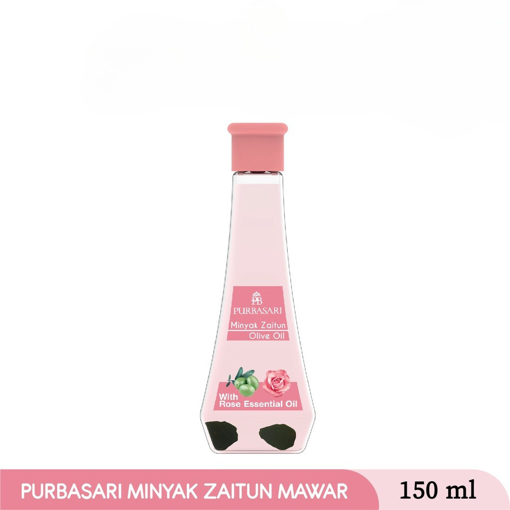 PURBASARI MINYAK ZAITUN  WITH ROSE ESSENTIAL OIL 150ML - MINYAK ZAITUN