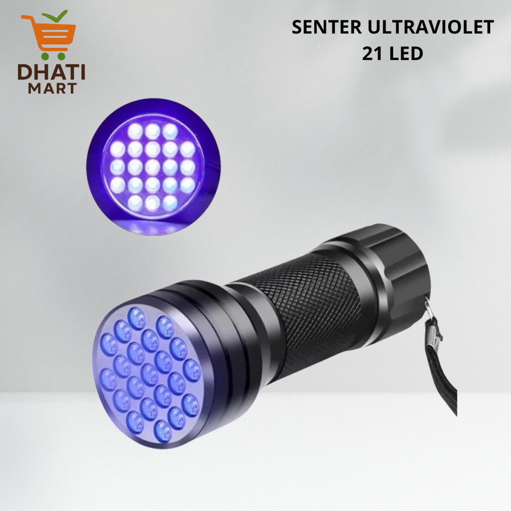 Senter UV Light 21 LED Senter Ultraviolet
