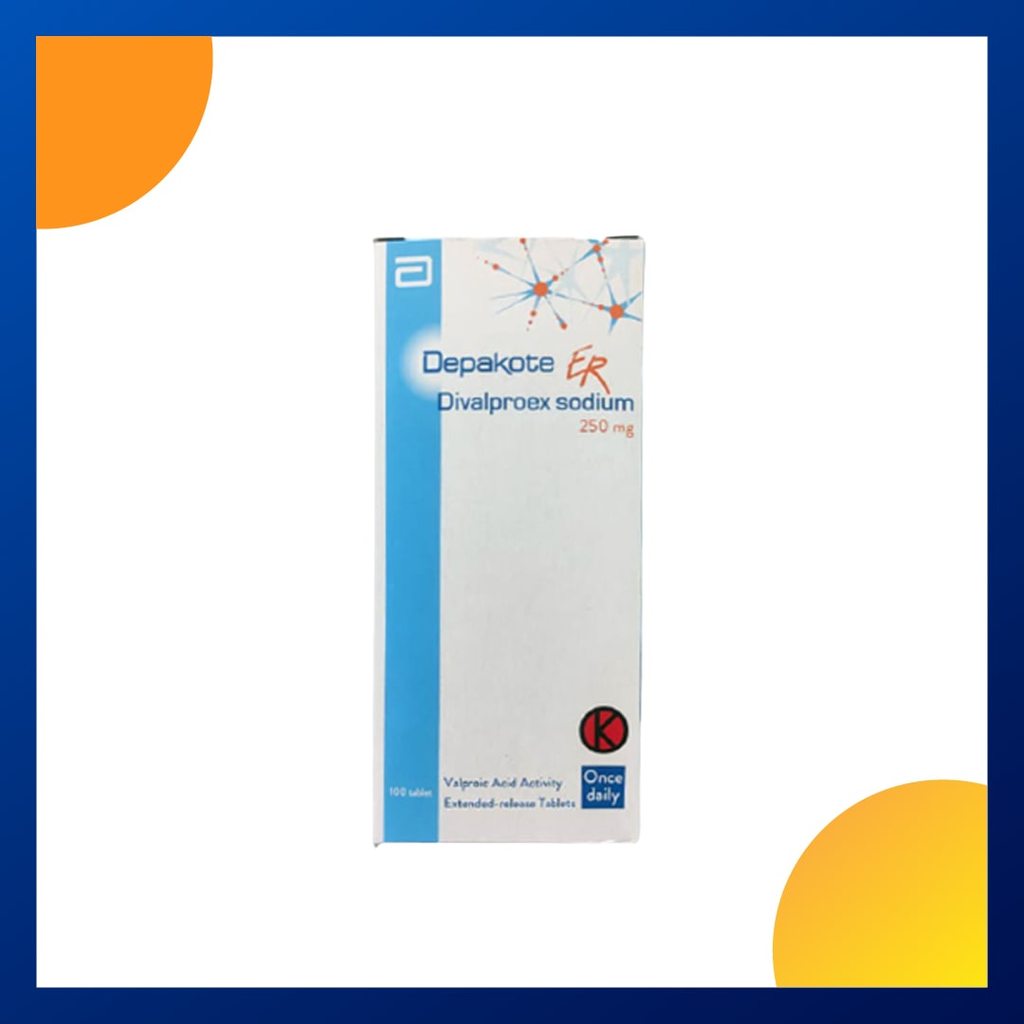 DEPAKOTE ER 250 MG 1 BOTOL @ 100 TABLET SALUT SELAPUT PELEPASAN LAMBAT