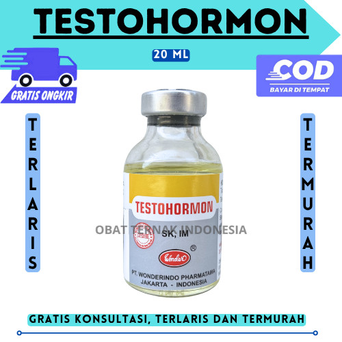 TESTOHORMON 20 ml WONDER - Mengatasi Gangguan Reproduksi Hewan