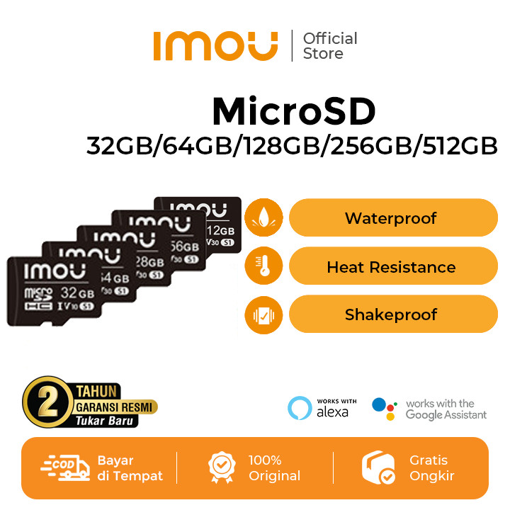 IMOU MicroSD 32GB 64GB 128GB 256GB Micro SD HP CCTV Kartu Memori Memory Card Class 10