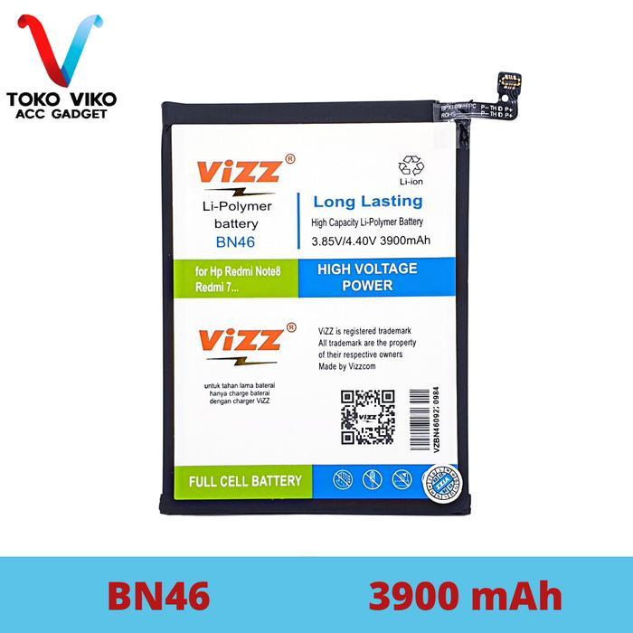 BATERAI VIZZ BN46 FOR REDMI 7 REDMI NOTE 8 Baterai VIZZ ORIGINAL