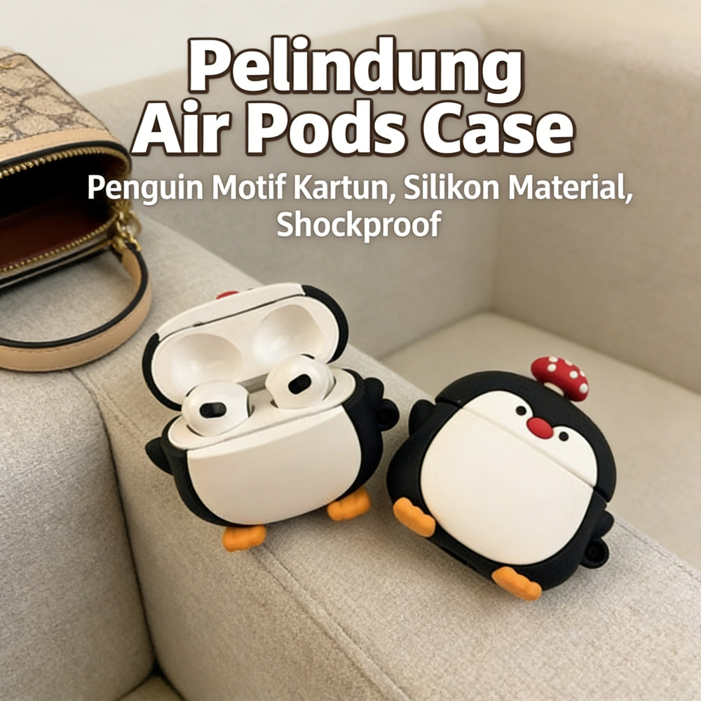 Pods Air Air Pods 1 2 3 Earphone Kartun Motif Silikon Pelindung Air Pods Case Air Pods Untuk