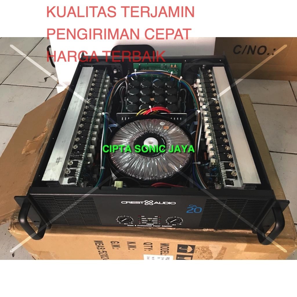 (PETI KAYU) POWER AMPLIFIER CREST AUDIO CA20 / CA 20