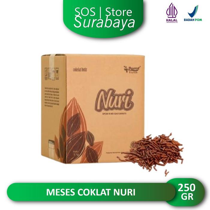 Meses Coklat NURI 250gr / MEISES Cokelat Butir Compound Murah & Enak