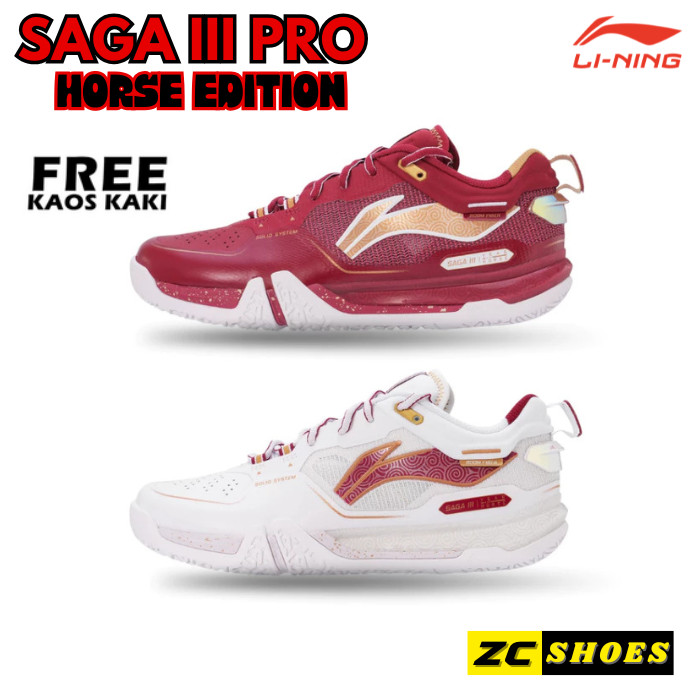 Li-Ning SAGA III Pro HORSE EDITION - Sepatu Badminton Original LINING