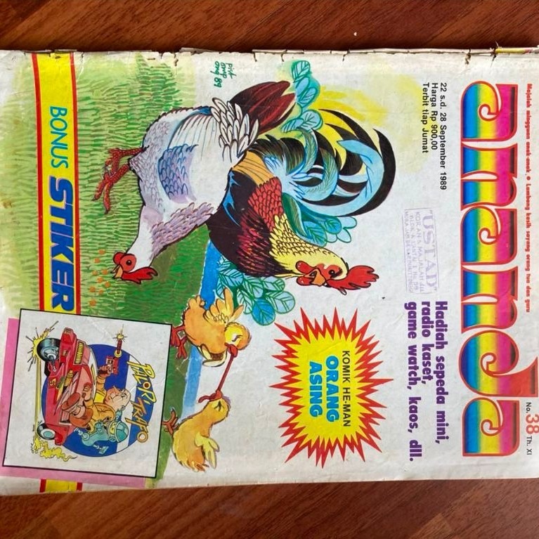 Majalah mingguan anak - Ananda nomor 38 tahun 1989