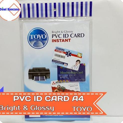 Office- Kertas Pvc Id Card Instant A4 Toyo 5 Set