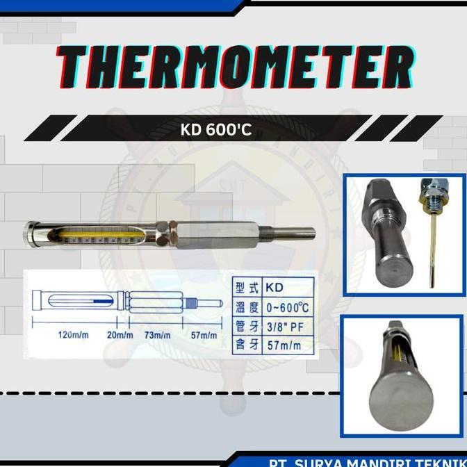 THERMOMETER EXHAUST MANIFOLD KD600 0-600C
