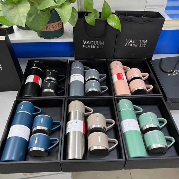 TERMOS SULTAN SET VACUM FLASK THERMOS SET BONUS GELAS - VACUM