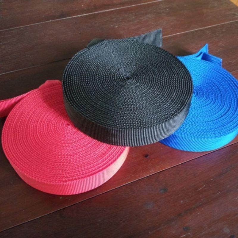 Tali Webing Tubular Tebal Webing Double Tali Hammock Diamater 2.5Cm Panjang 5 Meter