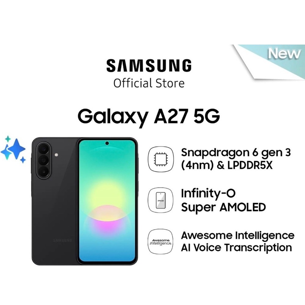 Samsung Galaxy A27 5G 6/128GB | Hp Al | |P64 | 5000 mAh - Black