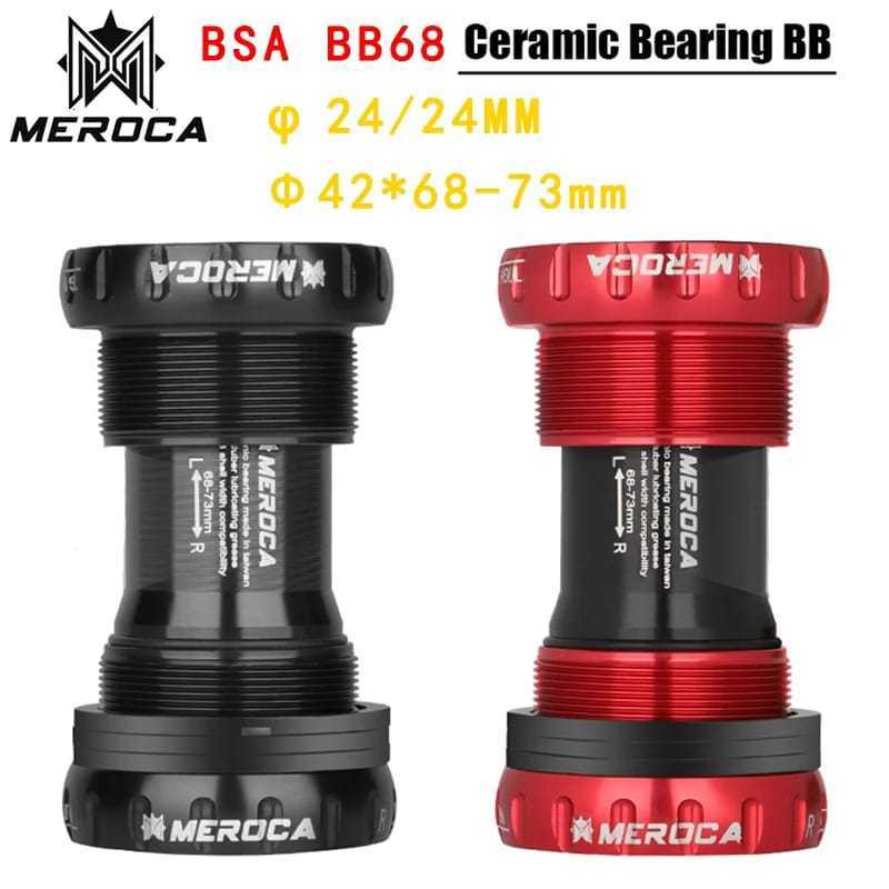 Foto BB Bottom bracket ceramic keramik Meroca HT2 hollowtech 2 BSA loncer rasa ceramik not shimano