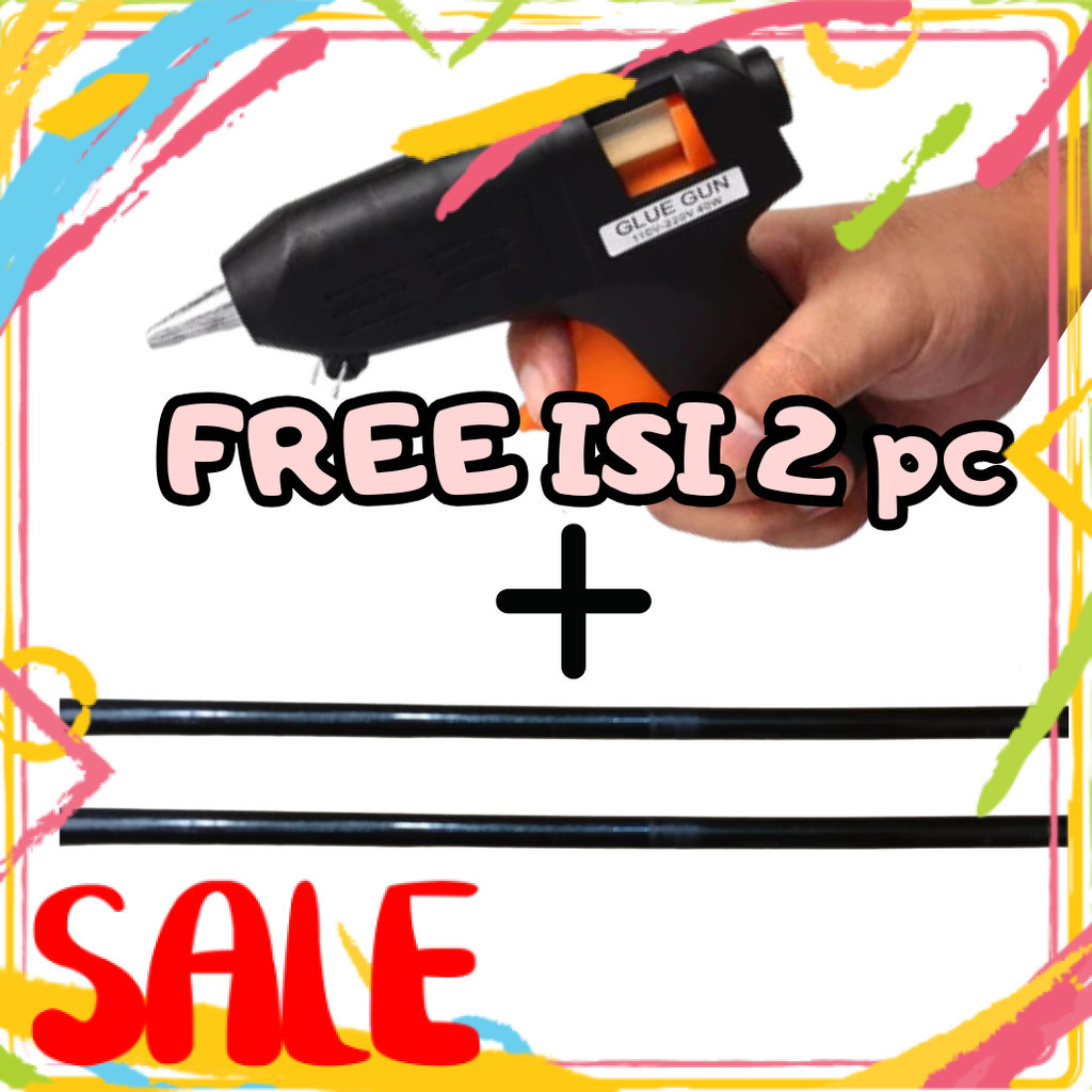 Alat Tembak Lem Listrik Ember / Alat Tembak Lem Ember Plastik Anti Bocor Free Isi Refill