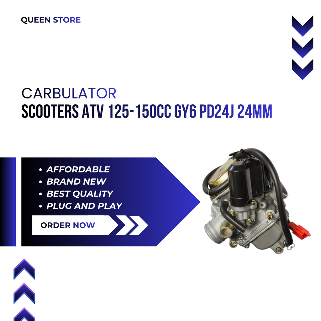 Karburator Carburetor Untuk Scooters  ATV 125-150cc  GY6 PD24J 24mm