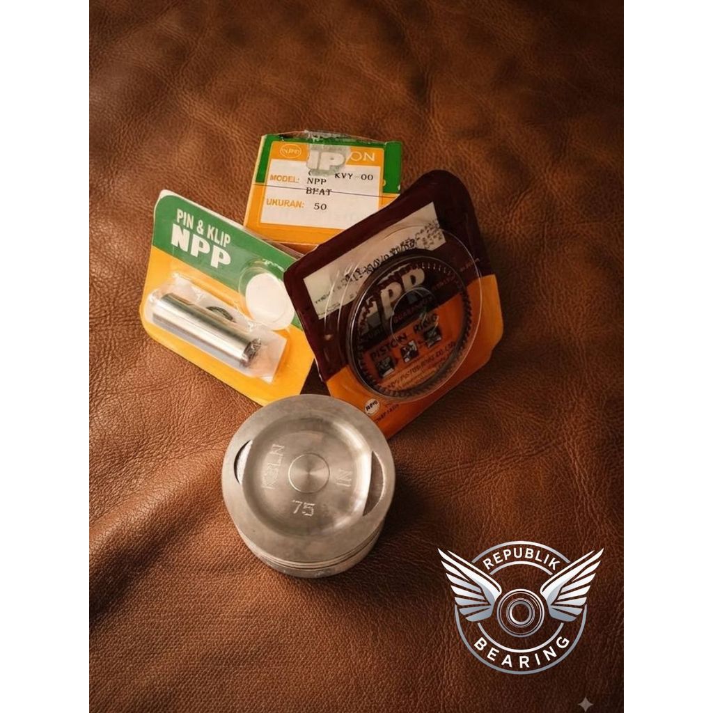 PISTON KIT SEHER BEAT KARBU (KVY) 50 NPP ORIGINAL NPP
