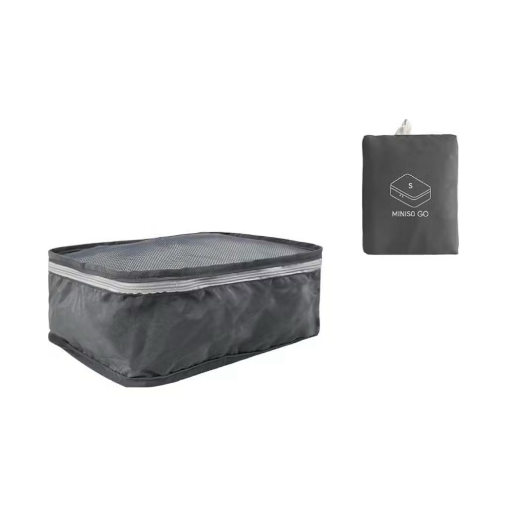 ATK_SND Tas Organizer Lipat MINISO Foldable Travel Bag Tas Lipat Serbaguna Dapat Dilipat Tas Baju Ko
