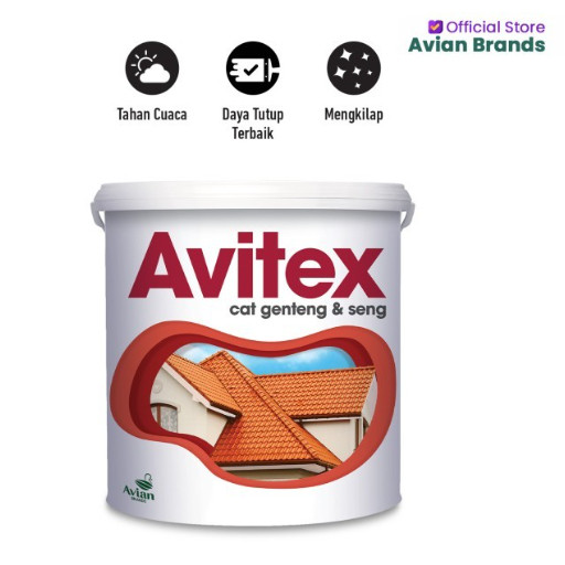 CAT GENTENG SENG AVITEX 4KG SPANDEK ASBES BETON TEMBOK TALANG GALVANIS TANAH LIAT BESI