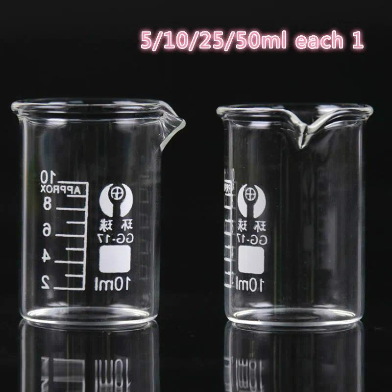 New 5ml,10ml,25ml,50ml,100ml,150ml,200ml,250ml,1000ml Pyrex Glass Beaker Borosilicate GG-17 Graduate