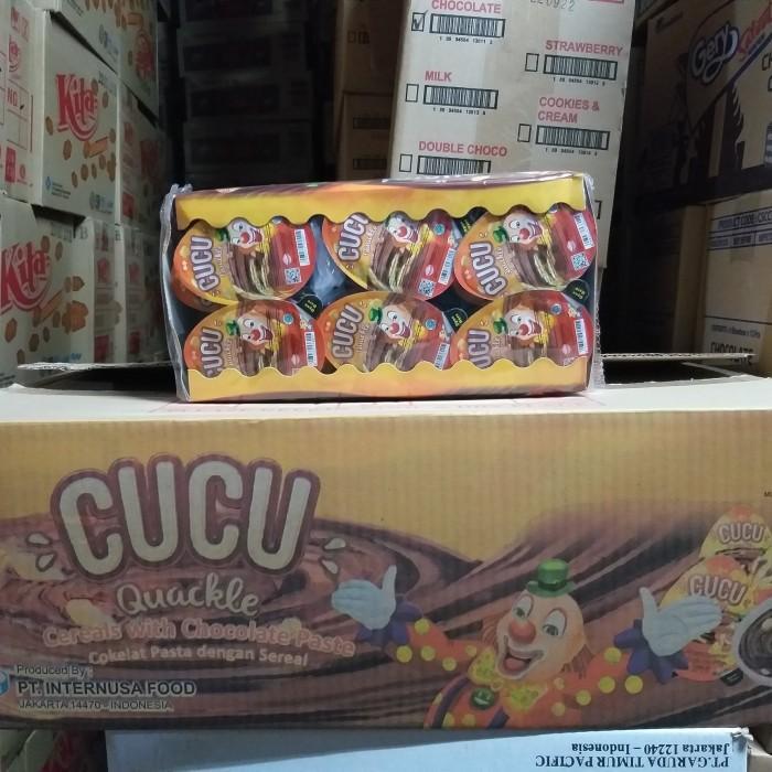 Cucu Rice Coklat 15gr 1 Dus / 1 Box Isi 24 Pcs / Snack Jajanan Anak Coklat