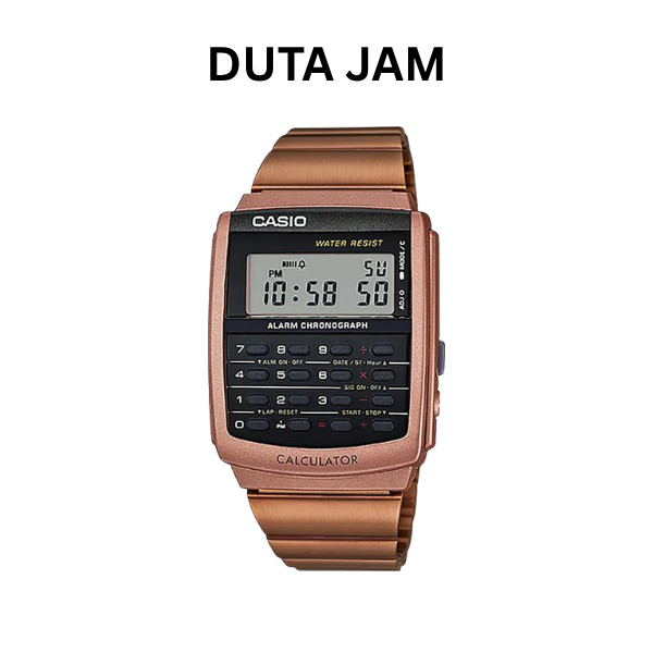 JAM TANGAN PRIA CASIO CALCULATOR DATA BANK CA506C-5AD ORIGINAL