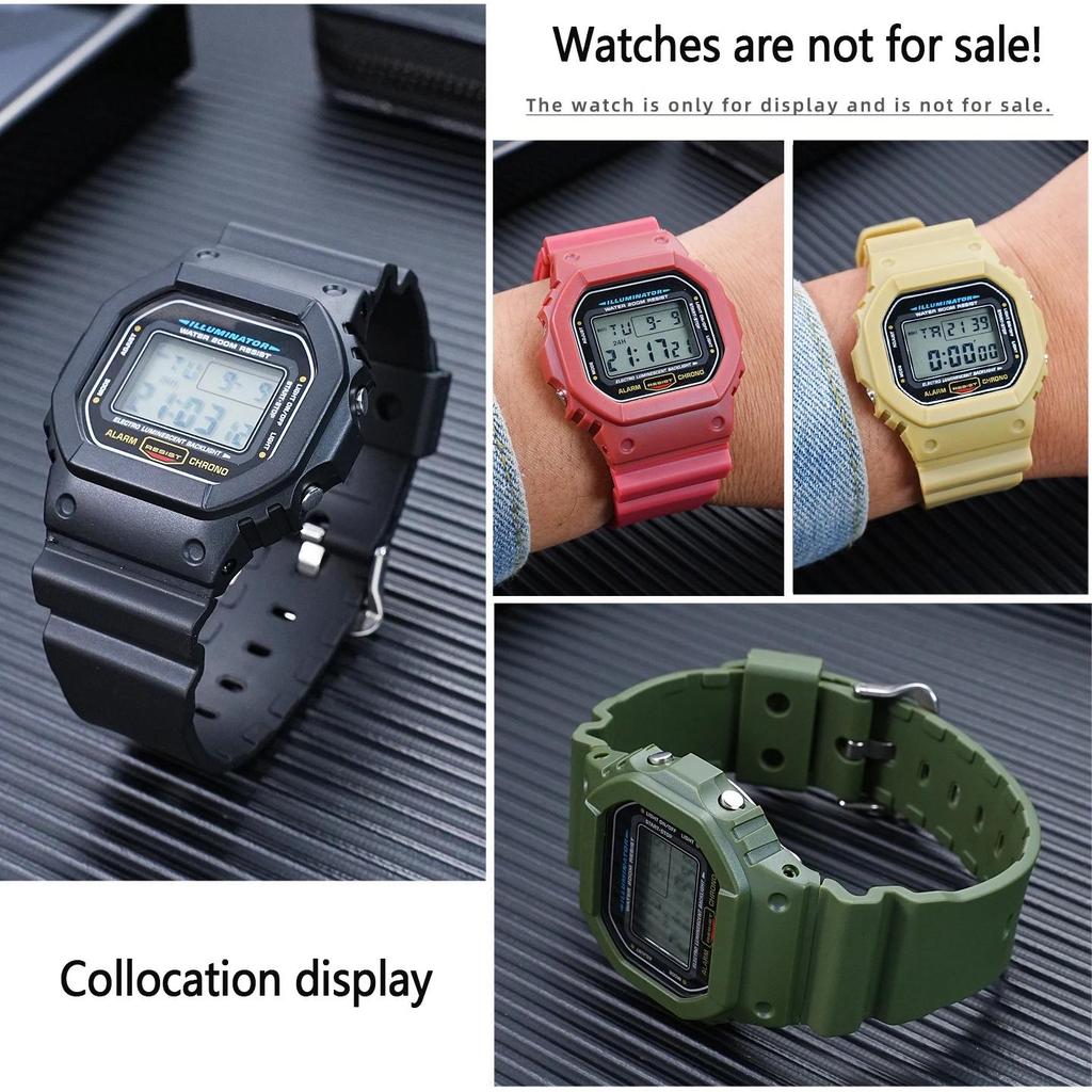 Rubber Strap + Protective Case Modkit  for Casio watch DW-5600 5610 GW-M5610 GW-B5600 Men Replacemen