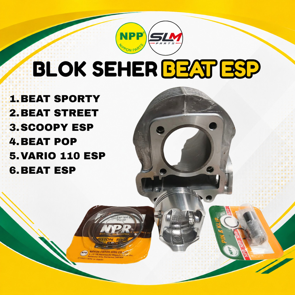 BLOK BEAT ESP K44 BEAT STREET BEAT POP NPP | CYLINDER BLOK SEHER BEAT ESP K44 NPP
