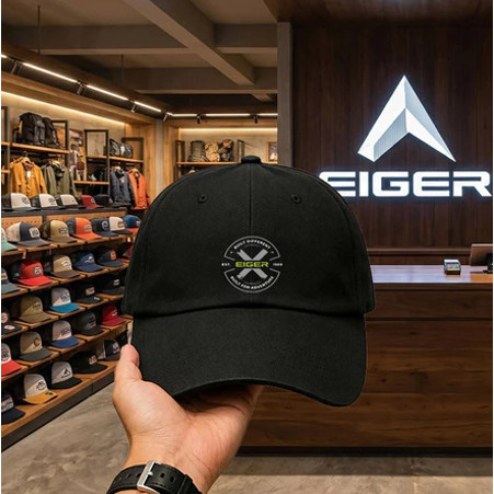 EIGER Topi Baseball Bordir Premium | Topi Casual Streetwear Pria Wanita Kekinian