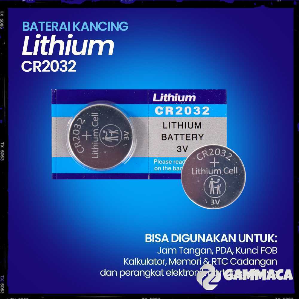 Baterai Kancing CR2032 DL2032 BR2032 ECR2032 3V Lithium 1 PCS