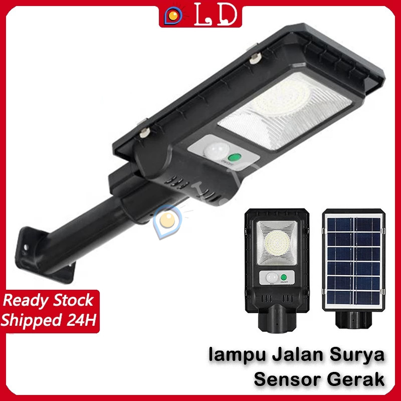 [COD] Lampu Tenaga Surya 120 Watt Solar Cell Lampu Jalan LED Solar Outdoor Sensor Gerak Waterproof T